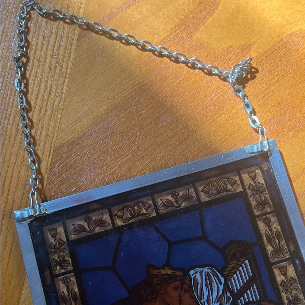 The Kiss by Dante G Rosetti - Stained Glass Sun Catcher - Picture 7 of 7